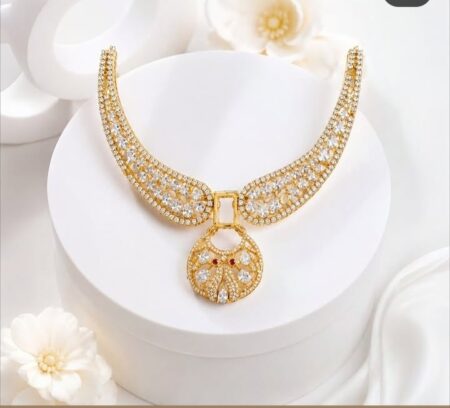 Premium AD Hasuli Necklace Set