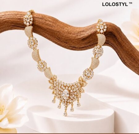 Premium AD Bridal Necklace Set