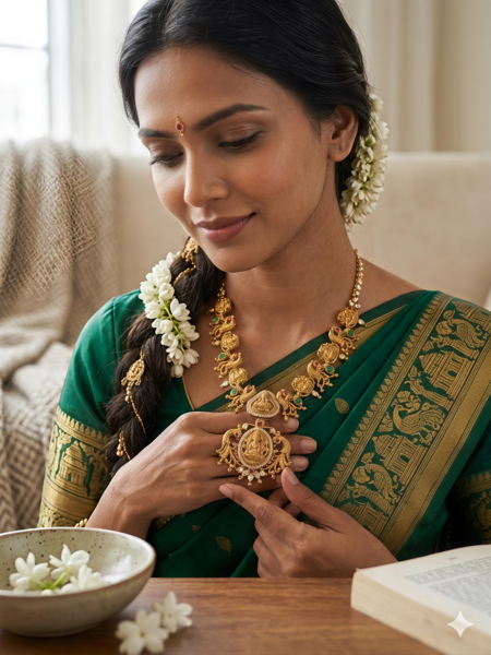 Temple Jewellery Necklace Set