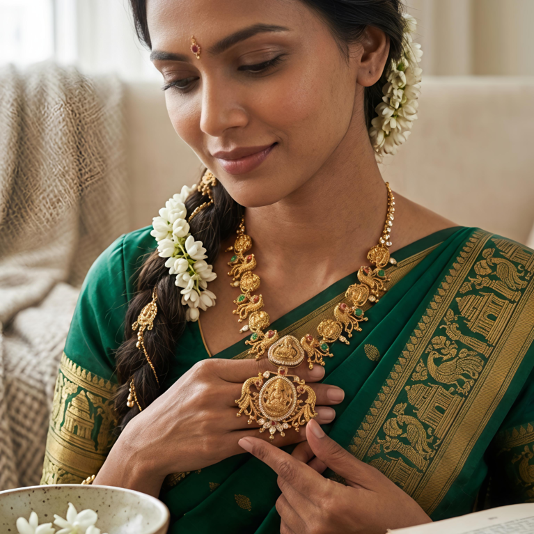 Temple Jewellery Necklace Set