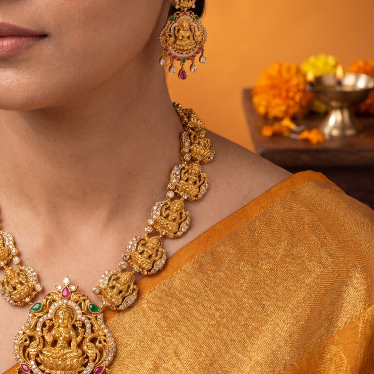 Temple Jewellery Necklace Set