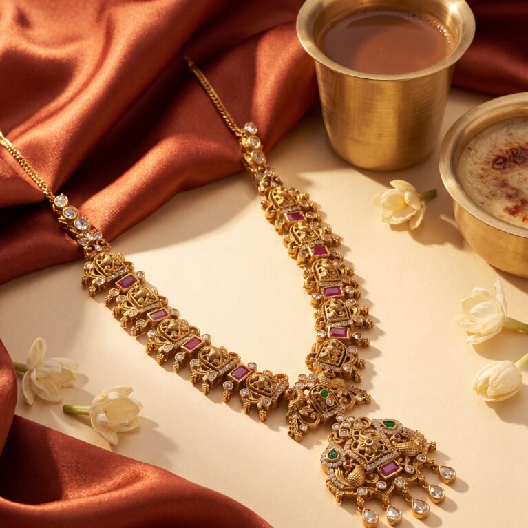 Temple Jewellery Necklace Set